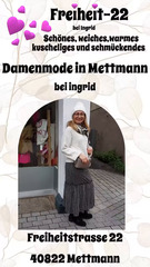 Freiheit-22 Stylische, warme, weiche Damenmode in Mettmann Das Video zeigt eine Auswahl meiner zusammengestellten Outfits von Oktober 2023 - Titel : Modenschau. ich freue mich auf euren Besuch. Liebe Grüße Aynur #mode #mettmann #fashion #boutique #modefreiheit #mettmanncity #shopmettmann #modenschau #aimodel #kimodel