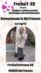 Freiheit-22 Stylische, warme, weiche Damenmode in Mettmann Das Video zeigt eine Auswahl meiner zusammengestellten Outfits von Oktober 2023 - Titel : Modenschau. ich freue mich auf euren Besuch. Liebe Grüße Aynur #mode #mettmann #fashion #boutique #modefreiheit #mettmanncity #shopmettmann #modenschau #aimodel #kimodel